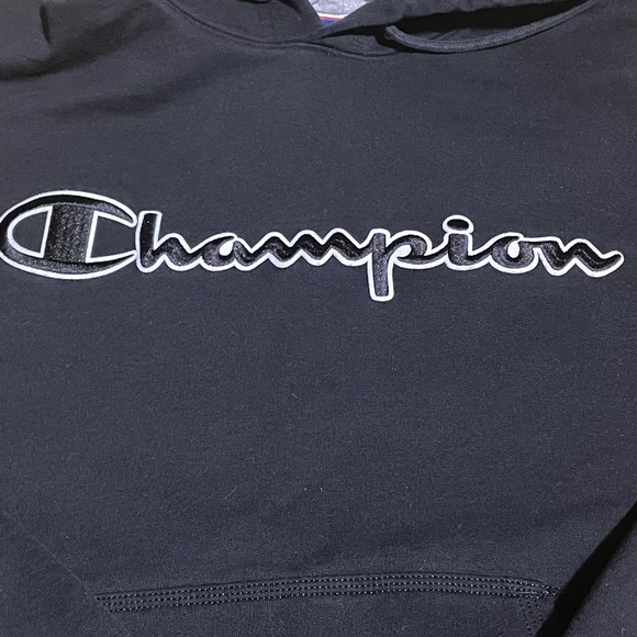 Men’s Black Champion Hoodie - Picture 2 of 4
